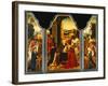 Triptych: Adoration of the Magi, with St. James Presenting the Donor and St. Catherine of…-Master of the Holy Blood-Framed Giclee Print