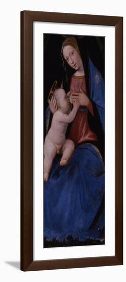 Triptych, Central Panel: Enthroned Maria Lactans, 1500-Mariotto Albertinelli-Framed Giclee Print