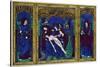 Triptych, Champlevé Enamel on Copper, 16th Century-null-Stretched Canvas