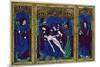 Triptych, Champlevé Enamel on Copper, 16th Century-null-Mounted Giclee Print