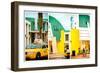 Triptych Collection - Art Deco Architecture - Yellow Cab of Miami Beach - Florida - USA-Philippe Hugonnard-Framed Photographic Print