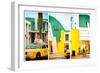 Triptych Collection - Art Deco Architecture - Yellow Cab of Miami Beach - Florida - USA-Philippe Hugonnard-Framed Photographic Print