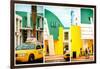 Triptych Collection - Art Deco Architecture - Yellow Cab of Miami Beach - Florida - USA-Philippe Hugonnard-Framed Photographic Print