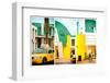 Triptych Collection - Art Deco Architecture - Yellow Cab of Miami Beach - Florida - USA-Philippe Hugonnard-Framed Premium Photographic Print