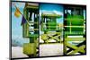 Triptych Collection - Boardwalk on the Beach - Miami - Florida - United States-Philippe Hugonnard-Mounted Photographic Print