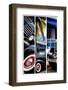 Triptych Collection - Classic Antique Car of Art Deco District - Ocean Drive - Miami Beach-Philippe Hugonnard-Framed Photographic Print