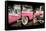 Triptych Collection - Classic Antique Pink Cadillac of Art Deco District - Miami - Florida-Philippe Hugonnard-Framed Stretched Canvas