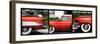 Triptych Collection - Classic Ford Cars of South Beach - Miami - Florida-Philippe Hugonnard-Framed Photographic Print