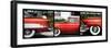 Triptych Collection - Classic Ford Cars of South Beach - Miami - Florida-Philippe Hugonnard-Framed Photographic Print