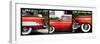 Triptych Collection - Classic Ford Cars of South Beach - Miami - Florida-Philippe Hugonnard-Framed Photographic Print