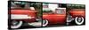 Triptych Collection - Classic Ford Cars of South Beach - Miami - Florida-Philippe Hugonnard-Stretched Canvas