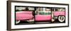 Triptych Collection - Classic Pink Cars of South Beach - Miami - Florida-Philippe Hugonnard-Framed Photographic Print