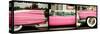 Triptych Collection - Classic Pink Cars of South Beach - Miami - Florida-Philippe Hugonnard-Stretched Canvas