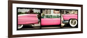 Triptych Collection - Classic Pink Cars of South Beach - Miami - Florida-Philippe Hugonnard-Framed Photographic Print