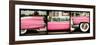 Triptych Collection - Classic Pink Cars of South Beach - Miami - Florida-Philippe Hugonnard-Framed Photographic Print