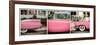 Triptych Collection - Classic Pink Cars of South Beach - Miami - Florida-Philippe Hugonnard-Framed Photographic Print