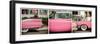 Triptych Collection - Classic Pink Cars of South Beach - Miami - Florida-Philippe Hugonnard-Framed Photographic Print