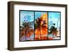 Triptych Collection - Colorful Ocean Drive - South Beach - Miami Beach Art Deco Distric - Florida-Philippe Hugonnard-Framed Photographic Print