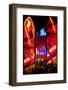 Triptych Collection - Colorful Street Life at Night - Ocean Drive - Miami-Philippe Hugonnard-Framed Photographic Print