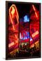 Triptych Collection - Colorful Street Life at Night - Ocean Drive - Miami-Philippe Hugonnard-Framed Premium Photographic Print
