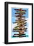 Triptych Collection - Destination Signs - Key West - Florida-Philippe Hugonnard-Framed Photographic Print