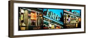 Triptych Collection - Miami South Beach and Art Deco - Diner Restaurant - Florida - USA-Philippe Hugonnard-Framed Photographic Print
