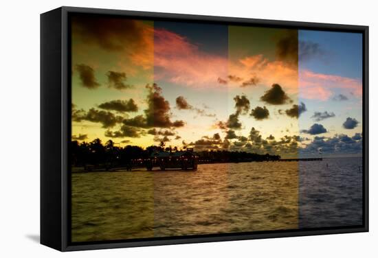 Triptych Collection - Sunrise to Key West - Florida-Philippe Hugonnard-Framed Stretched Canvas