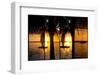 Triptych Collection - Sunset Landscape with Yacht and Floating Platform - Miami - Florida-Philippe Hugonnard-Framed Premium Photographic Print