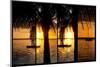 Triptych Collection - Sunset Landscape with Yacht and Floating Platform - Miami - Florida-Philippe Hugonnard-Mounted Photographic Print