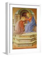 Triptych Depicting the Coronation of the Virgin, Central Panel: the Coronation of the Virgin, 1441-Fra Filippo Lippi-Framed Giclee Print