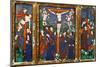 Triptych Depicting the Crucifixion, Limousin-Nardon Penicaud-Mounted Giclee Print