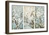 Triptych in Bloom-Asia Jensen-Framed Art Print