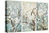 Triptych in Bloom-Asia Jensen-Stretched Canvas
