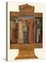 Triptych in Painted enamels: Scenes from the life of St. Patrick, 1903-Alexander Fisher-Stretched Canvas