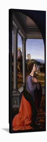 Triptych, Left-Hand Panel: Saint Catherine of Alexandria, 1500-Mariotto Albertinelli-Stretched Canvas