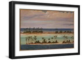 Triptych of an Atoll, 1871-Ernest Henry Griset-Framed Giclee Print