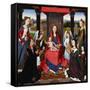 Triptych of John Donne, centerpiecE.-Hans Memling-Framed Stretched Canvas