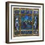 Triptych of King Louis XII and Anne of Brittany and the Annunciation, c.1500-null-Framed Giclee Print