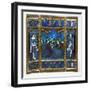 Triptych of King Louis XII and Anne of Brittany and the Annunciation, c.1500-null-Framed Giclee Print