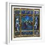 Triptych of King Louis XII and Anne of Brittany and the Annunciation, c.1500-null-Framed Giclee Print