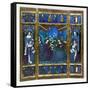 Triptych of King Louis XII and Anne of Brittany and the Annunciation, c.1500-null-Framed Stretched Canvas