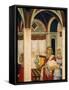 Triptych of Nativity of Virgin-Pietro Lorenzetti-Framed Stretched Canvas