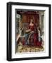 Triptych of St. Catherine, Middle Panel-Fernando Gallego-Framed Giclee Print