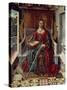 Triptych of St. Catherine, Middle Panel-Fernando Gallego-Stretched Canvas