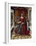 Triptych of St. Catherine, Middle Panel-Fernando Gallego-Framed Giclee Print