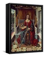 Triptych of St. Catherine, Middle Panel-Fernando Gallego-Framed Stretched Canvas
