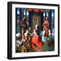 Triptych of St John the Baptist and St John the Evangelist, 1479-Hans Memling-Framed Giclee Print