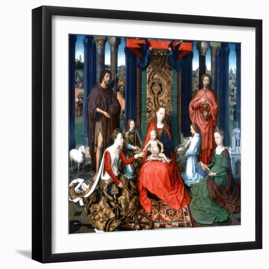 Triptych of St John the Baptist and St John the Evangelist, 1479-Hans Memling-Framed Giclee Print