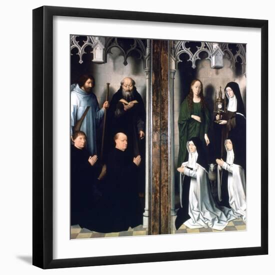 Triptych of St John the Baptist and St John the Evangelist, 1479-Hans Memling-Framed Giclee Print