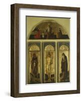 Triptych of St Sebastian-Giovanni Bellini-Framed Giclee Print